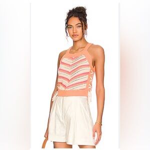 NWOT BCBG crochet top size M